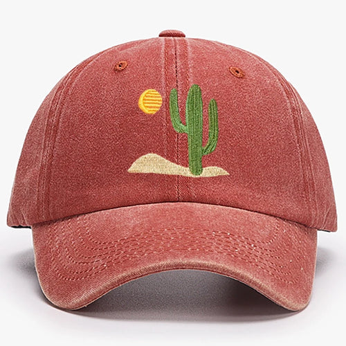 Cactus Embroidered Cap