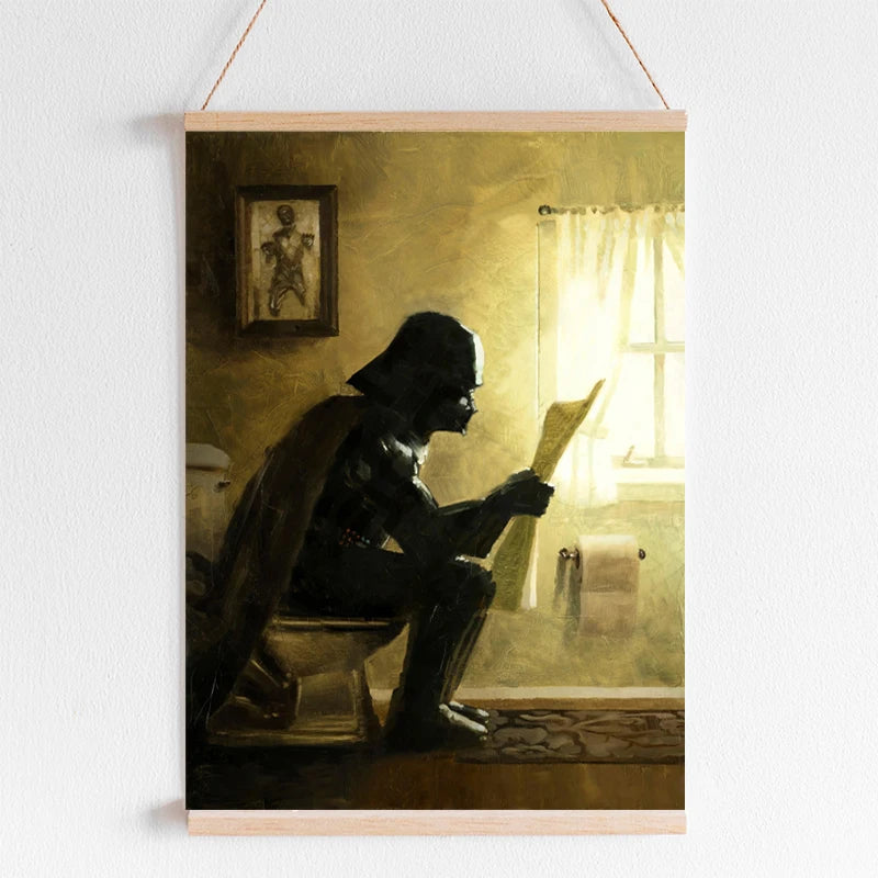 Darth Vader Boba Fett Star Wars Bathroom Art Prints