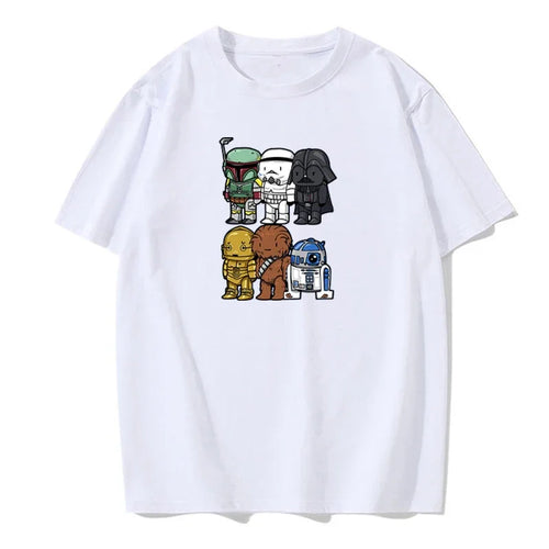 Star Wars Cartoon Print T Shirt