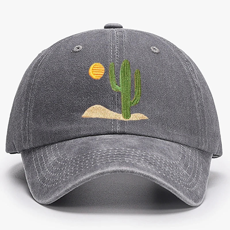 Cactus Embroidered Cap