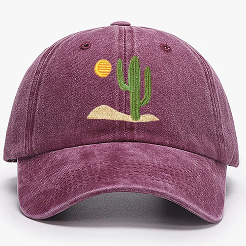 Cactus Embroidered Cap