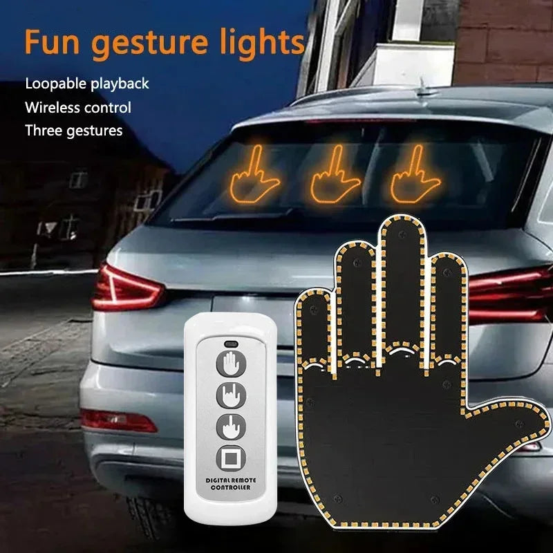 Car Finger Light with Remote Control