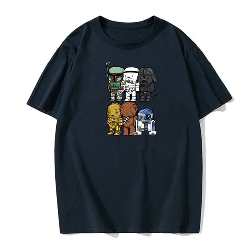 Star Wars Cartoon Print T Shirt