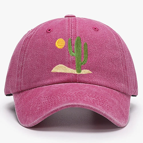 Cactus Embroidered Cap