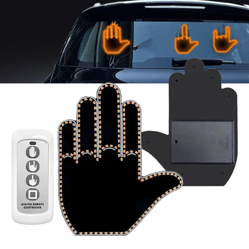 Car Finger Light with Remote Control