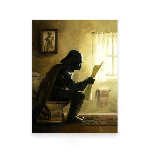 Darth Vader Boba Fett Star Wars Bathroom Art Prints