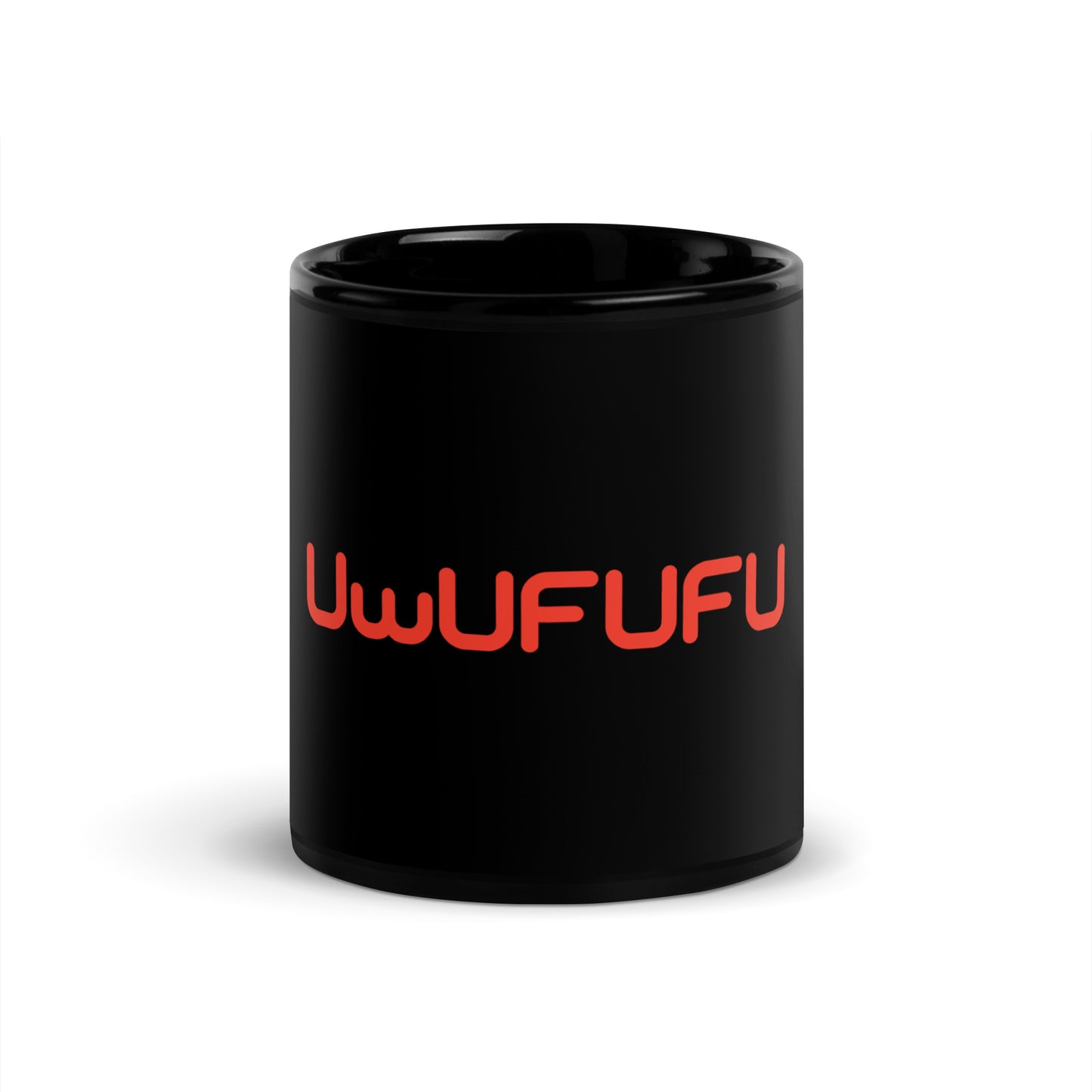 UwUFUFU Logo Black Glossy Mug