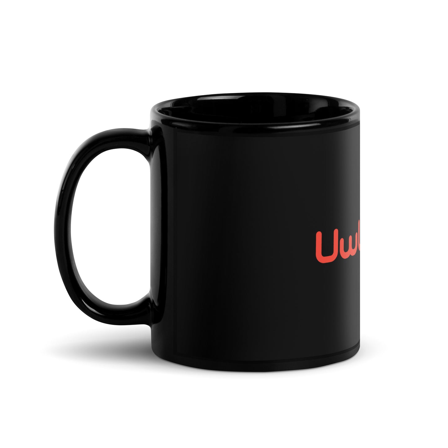 UwUFUFU Logo Black Glossy Mug