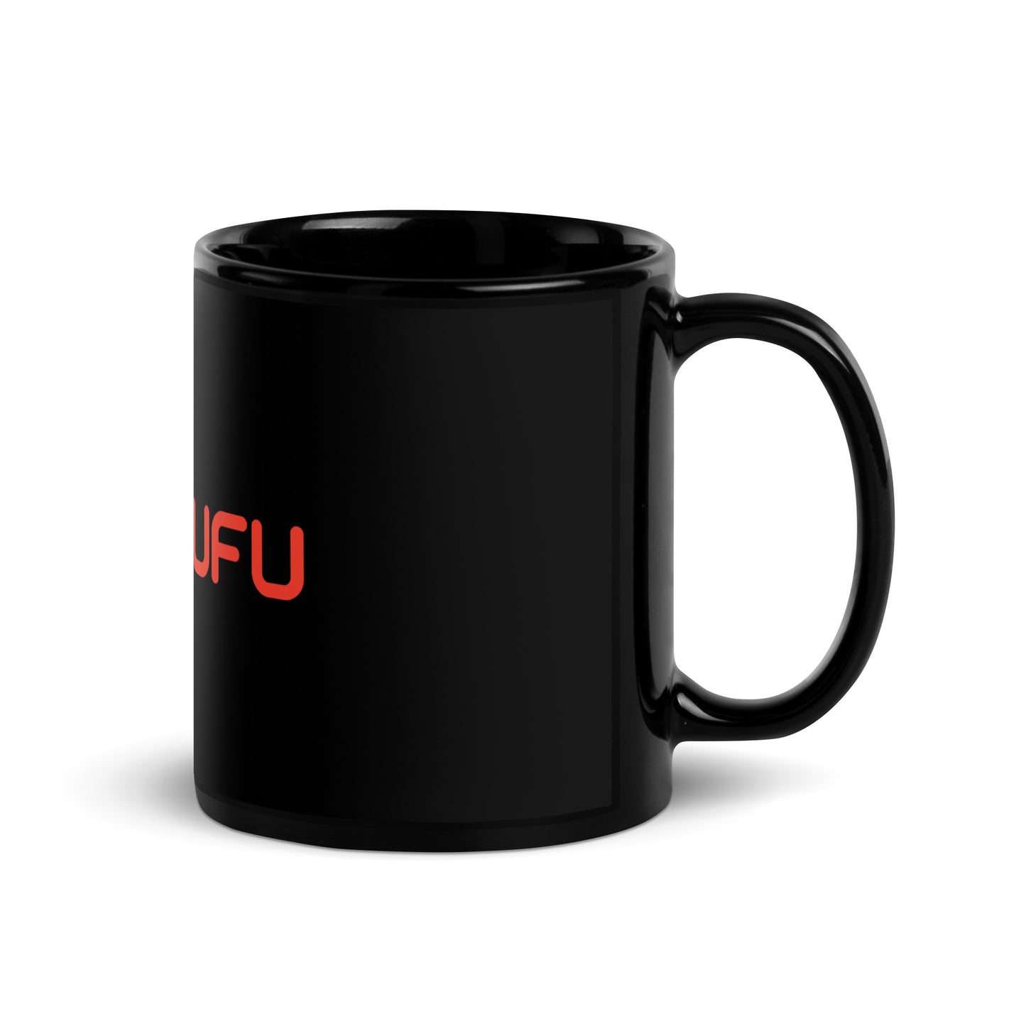 UwUFUFU Logo Black Glossy Mug