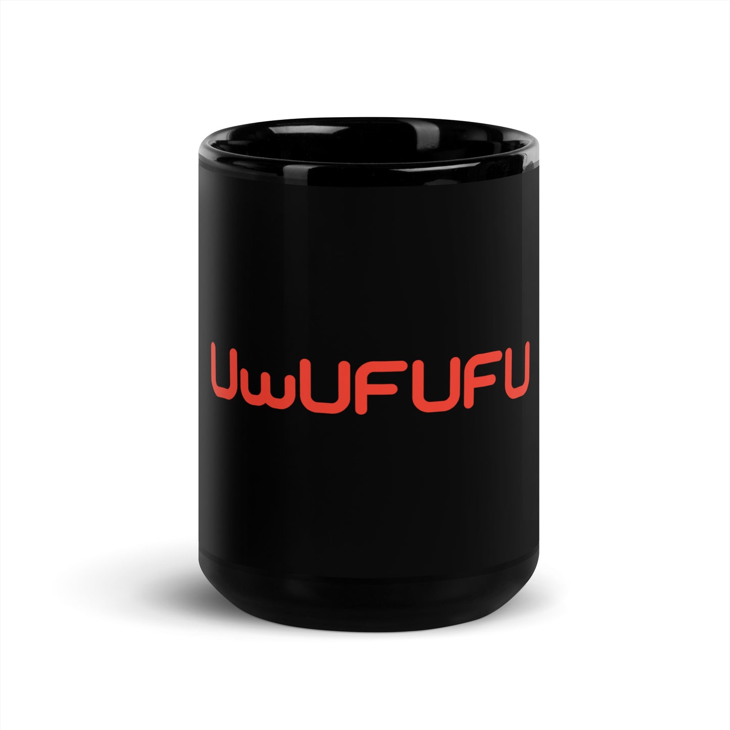 UwUFUFU Logo Black Glossy Mug