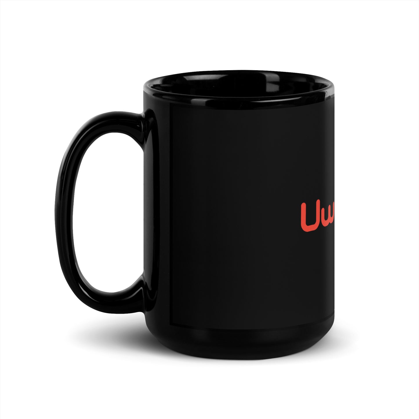 UwUFUFU Logo Black Glossy Mug