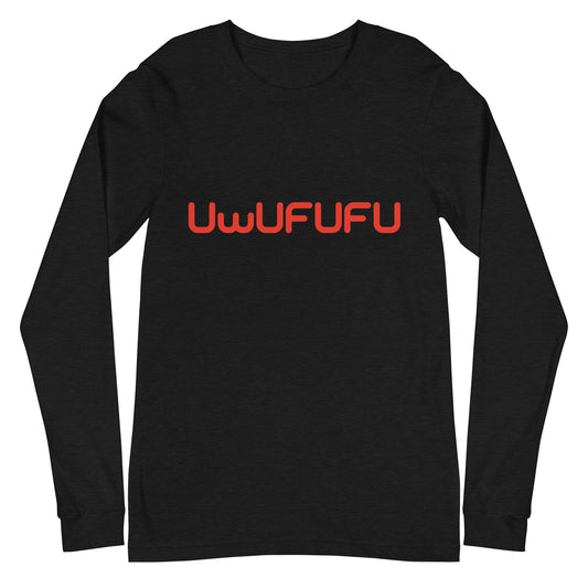 UwUFUFU Large Logo Unisex Long Sleeve Tee